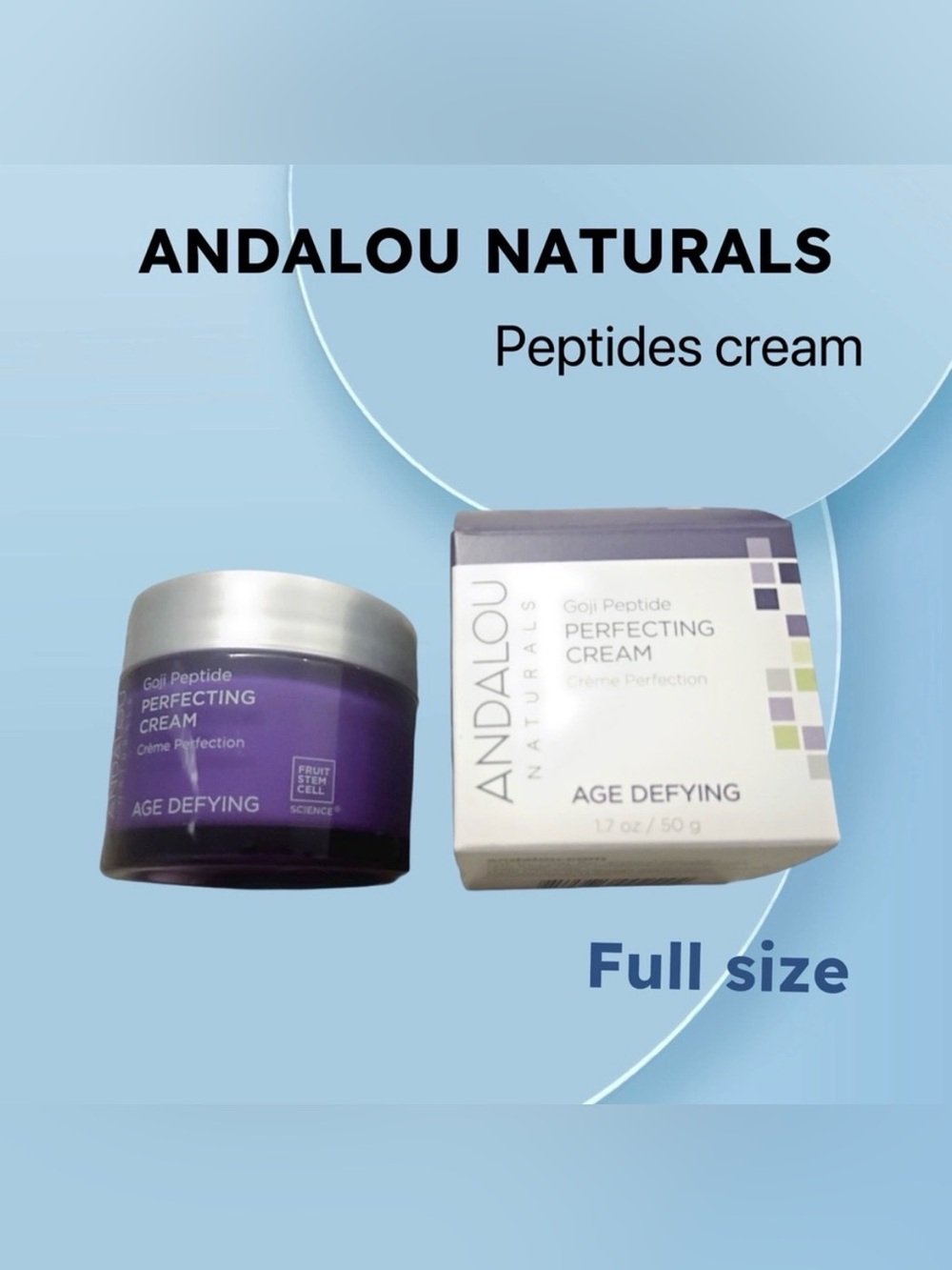 🇺🇸🆕NIB ANDALOU NATURALS |FULL| Anti-aging & smoothing everyday goji cream